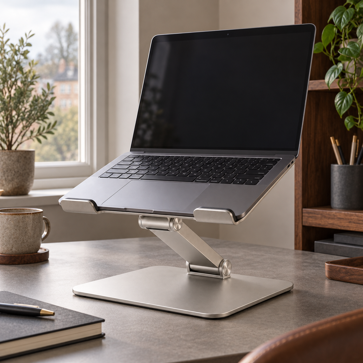 Pivot Silver Laptop Stand