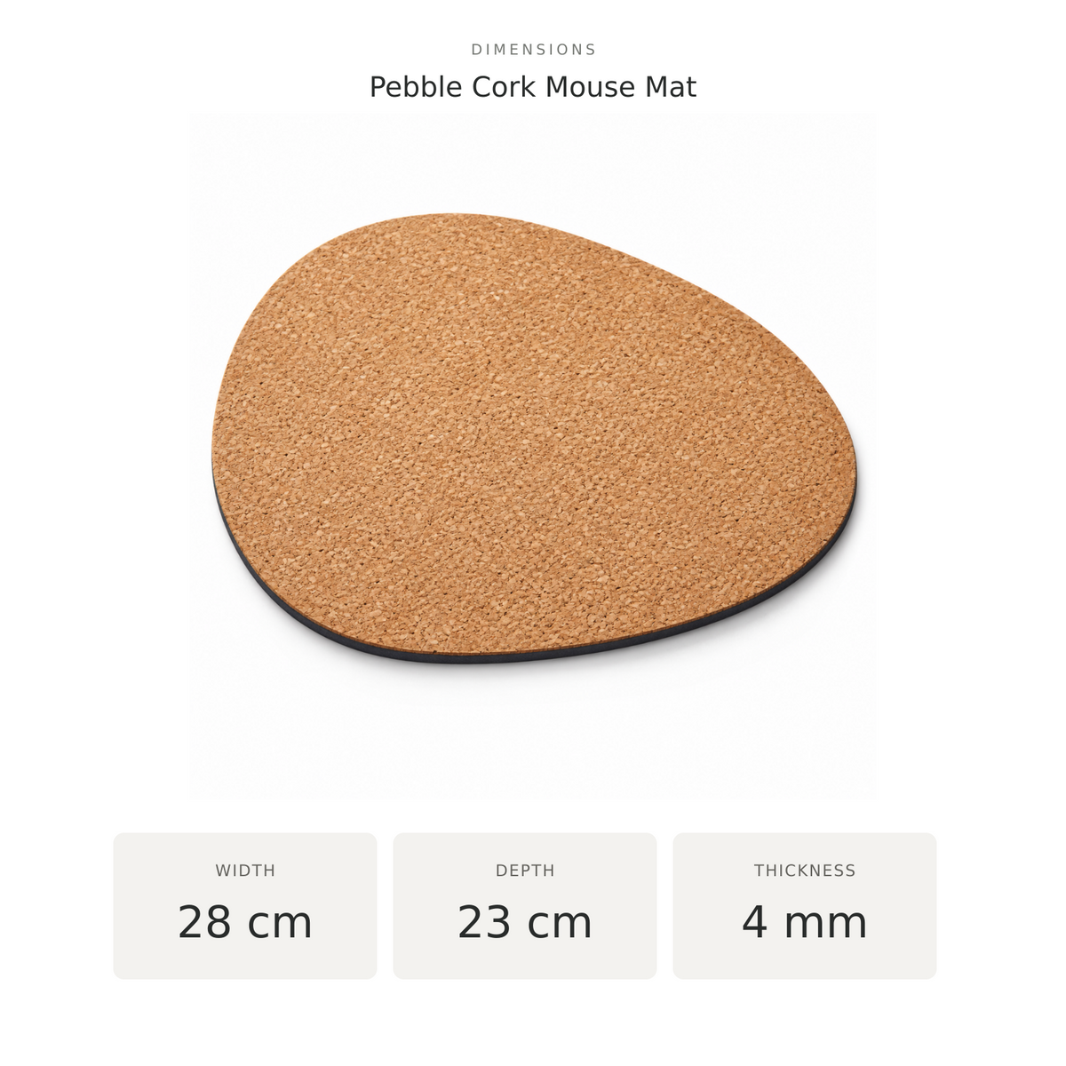 Pebble Cork Mouse Mat